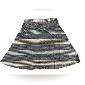 Merona Women's Small Swifty Chaka Skirt Blue/Gray Strips